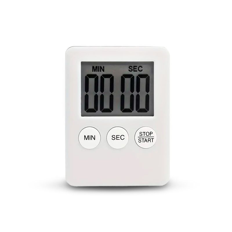 ESHOPANGIE Timer Digital De Cocina Reloj Temporizador Blanco