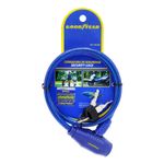 Cable-de-seguridad-de-acero-trenzado-de-70-cm--con-puntas-enlazadas-a-un-solo-candado-de-liberacion-mediante-llave.-Azul-GOOD-YEAR