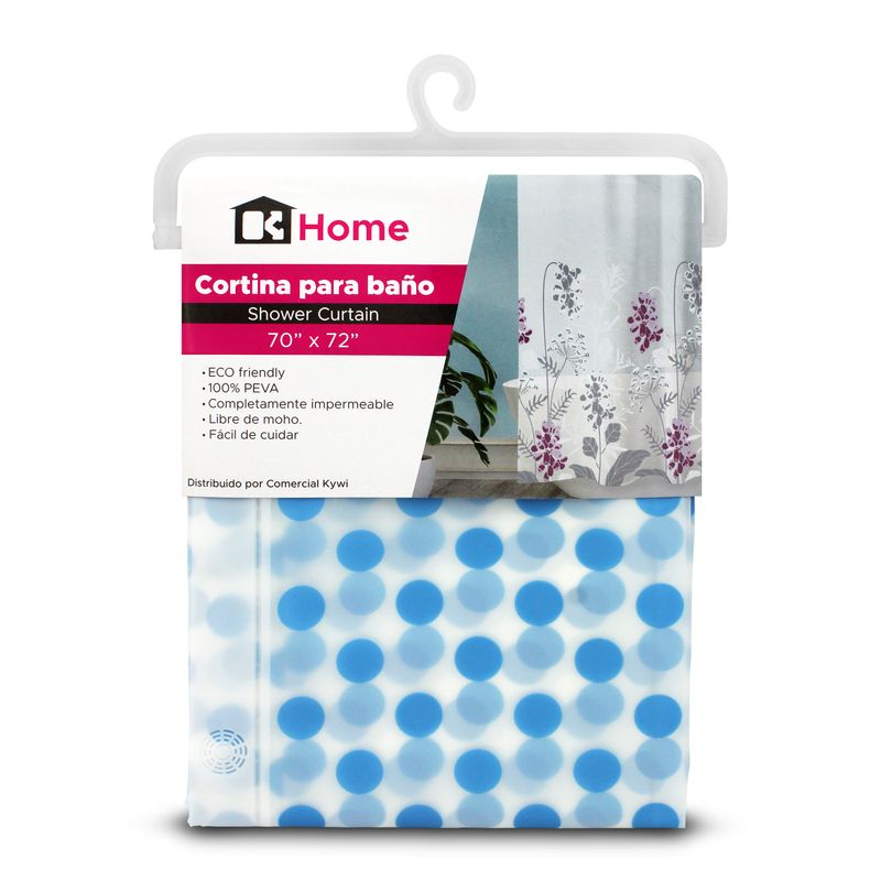Cortina-de-baño-semi-transparente-con-diseño-de-PUNTOS-CELESTES.-Ligera-para-duchas-estandar.---K-HOME