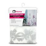 Cortina-de-baño-semi-transparente-con-diseño-perfilado-de-HOJAS-BLANCAS.-Ligera-para-duchas-estandar.---K-HOME