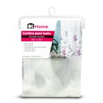 Cortina-de-baño-semi-transparente-con-diseño-otoñal-de-HOJAS-PLATEADAS.-Ligera-para-duchas-estandar.---K-HOME