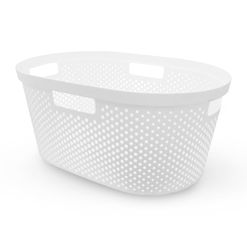 Cesto-multiusos-rigido-de-35-litros-de-capacidad-interna--con-asas-de-transporte-y-orificios-de-ventilacion.-Blanco-K-HOME