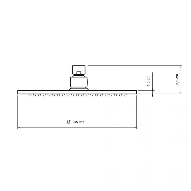 Cabeza-de-ducha-SUPER-SLIM-de-30-cm--ultra-delgado-con-cabezal-de-inclinacion-modificable-y-base-autolimpiante.---FLORY