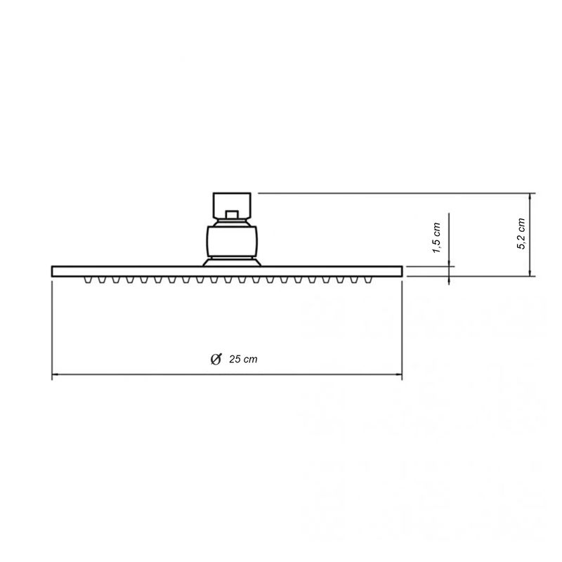 Cabeza-de-ducha-SLIM-de-25-cm--de-diseño-delgado-con-cabezal-de-inclinacion-modificable-y-base-autolimpiante.---FLORY