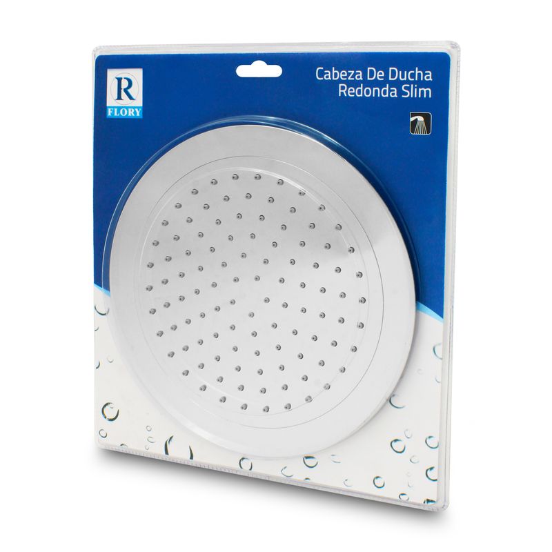 Cabeza-de-ducha-SLIM-de-25-cm--de-diseño-delgado-con-cabezal-de-inclinacion-modificable-y-base-autolimpiante.---FLORY