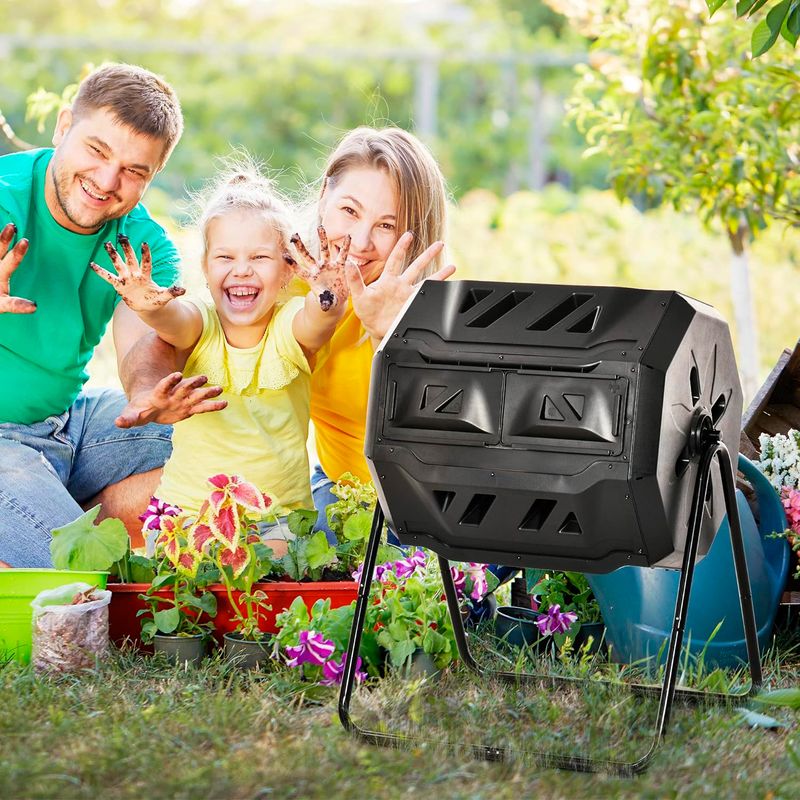 Caja-giratoria-para-COMPOST-de-160-litros-con-2-paneles-internos.-Convierte-en-fertilizante-desperdicios-organicos.-Negro-K-HOME