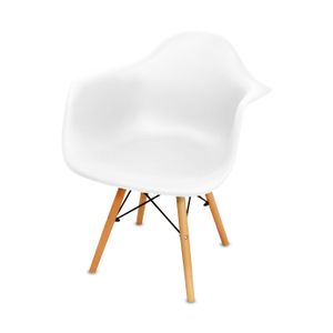 Silla con apoyabrazos y respaldo de una sola pieza. - K HOME