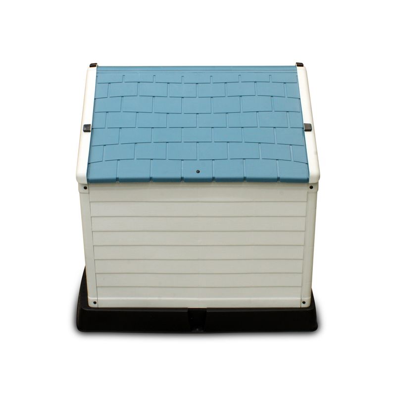 Casa-para-perro---plastica-PEQUEÑA-con-techo-tipo-tejas-y-piso-elevado.-Ideal-para-razas-pequeñas-medianas-y-cachorros.-K-HOME