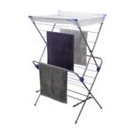 Tendedero-extensible-de-2-niveles-con-estructura-de-acero-rigido-antioxido.-Ideal-para-prendas-medianas-y-pequeñas.-Plateado-con-azul-K-HOME