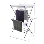 Tendedero-extensible-de-2-niveles-con-estructura-de-acero-rigido-antioxido.-Ideal-para-prendas-medianas-y-pequeñas.-Plateado-con-azul-K-HOME
