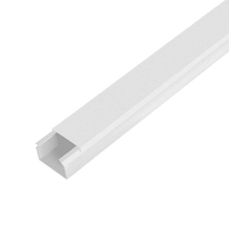 Canaleta-autoadhesiva-Blanco-de-U-PVC-rigido-ignifugo-de-1-solo-compartimiento.-Cubre-cables-tipo-UTP-solidos-gemelosetc.-K-PRO
