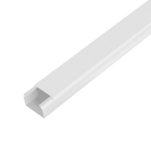 Canaleta autoadhesiva U-PVC rígido de 1 x 2 cm x 2 m de 1 compartimiento. - K PRO