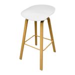 Silla-de-bar-alta-con-respaldo-ergonomico-bajo-de-una-sola-pieza-y-patas-de-madera.-Capacidad-110-kg.-Blanco-K-HOME