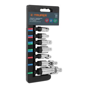 Juego de 7 piezas de adaptadores y nudos universales - TRUPER