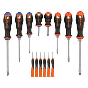 Juego de 8 desarmadores mango Comfort Grip y 6 de joyero - TRUPER
