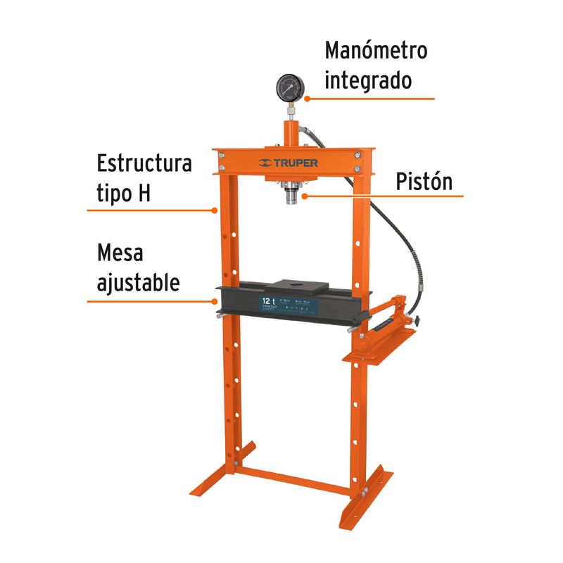 Prensa-hidraulica-tipo--H--de-12-ton-con-piston