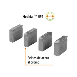 Juego de 4 peines 1" para tarrajas TA-850 y TA-851 - TRUPER
