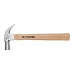 Martillo-cabeza-conica-27-mm-uña-curva-mango-madera