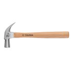 Martillo-cabeza-conica-29-mm-uña-curva-mango-madera