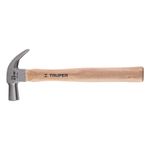Martillo-cabeza-conica-25-mm-uña-curva-mango-madera