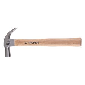 Martillo cabeza cónica 25 mm uña curva, mango madera - TRUPER