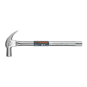 Martillo cabeza cónica 27 mm uña curva, mango tubular - TRUPER