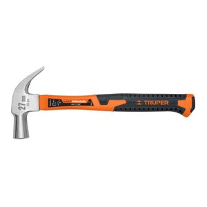 Martillo cabeza cónica 27 mm uña curva, mango fibra vidrio - TRUPER