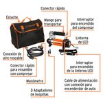 Compresor de aire 12 V portátil, para auto, incluye maletín