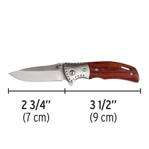 Navaja abatible 3-1/2" mango de madera - TRUPER