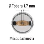 Pistola-para-pintar-gravedad-HVLP-vaso-plastico-1.7-mm