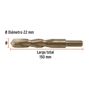 Broca para concreto 22 x 150 mm - TRUPER