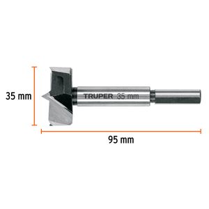 Broca forstner 35 mm para madera - TRUPER