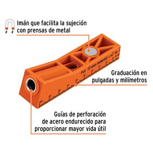Juego de plantilla para uniones ocultas con un tornillo - TRUPER