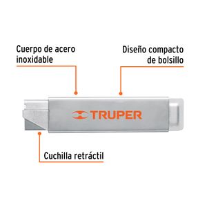 Navaja de costilla con cuerpo metálico - TRUPER