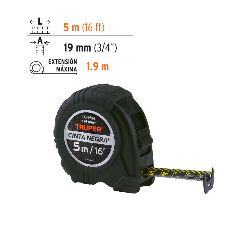 Flexometro-Cinta-Negra-5-m-cinta-19-mm
