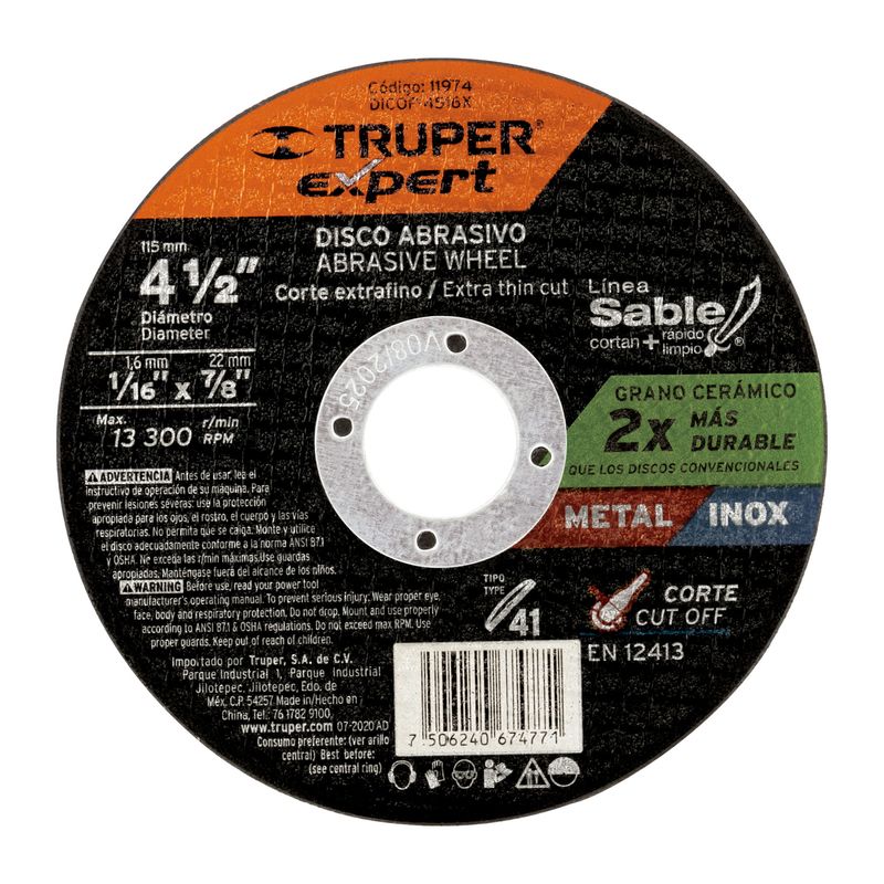 Disco-Tipo-41-de-4-1-2--x-1.6-mm-corte-fino-de-metal-Expert