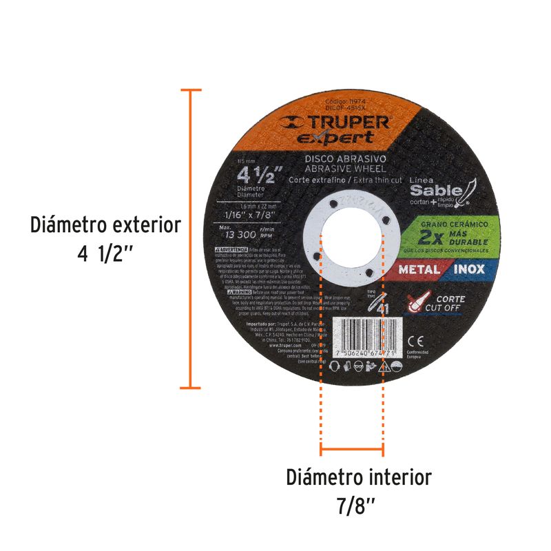 Disco-Tipo-41-de-4-1-2--x-1.6-mm-corte-fino-de-metal-Expert