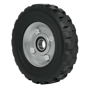Rueda de hule sólido 6" para diablo, un balero - TRUPER