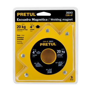 Escuadra magnética 4" para soldar, capacidad 20 kg - TRUPER