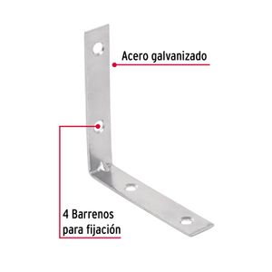 Bolsa con 24 escuadras esquineras 3" x 3" - TRUPER