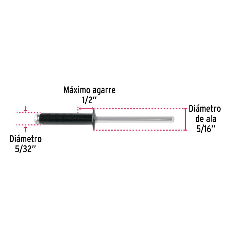Bolsa-con-50-remaches-5-32-x1-2--negros-de-aluminio-ala-5-16-