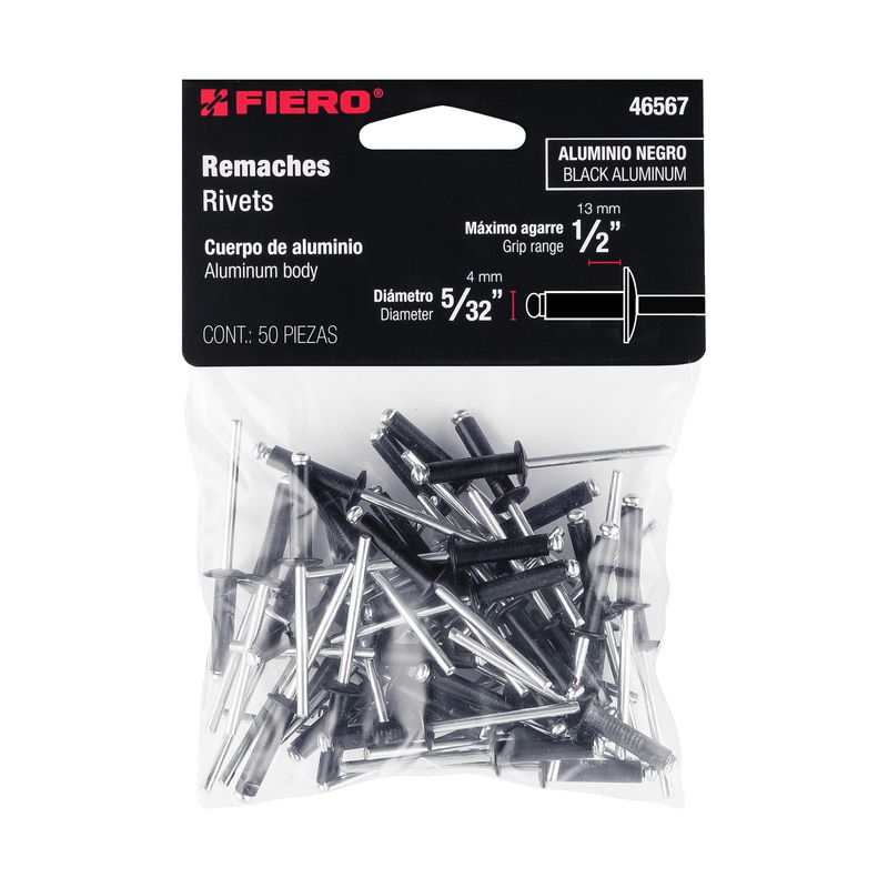 Bolsa-con-50-remaches-5-32-x1-2--negros-de-aluminio-ala-5-16-