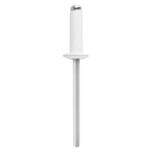 Bolsa con 50 remaches 5/32"x3/8" blancos aluminio, ala 5/16" - TRUPER