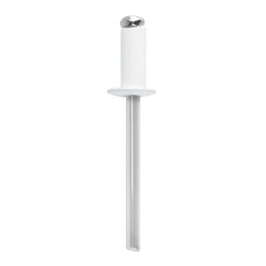 Bolsa con 50 remaches 3/16"x1/4" blancos de aluminio, ala 3/8" - TRUPER
