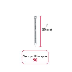 Blíster con 90 clavos estándar 1" sin cabeza - TRUPER