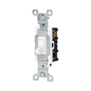 Interruptor vertical de palanca, 3 vías, Standard, blanco - TRUPER