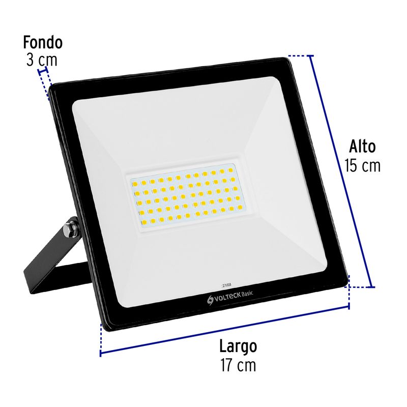Reflector-ultra-delgado-LED-50-W-luz-calida-Basic