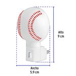 Luz-de-noche-con-lampara-E12-pelota-de-beisbol