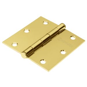 Bolsa con 2 bisagras cuadradas 3-1/2" acero latonado, plana - TRUPER