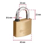 Candado-de-laton-40-mm-gancho-corto-en-blister